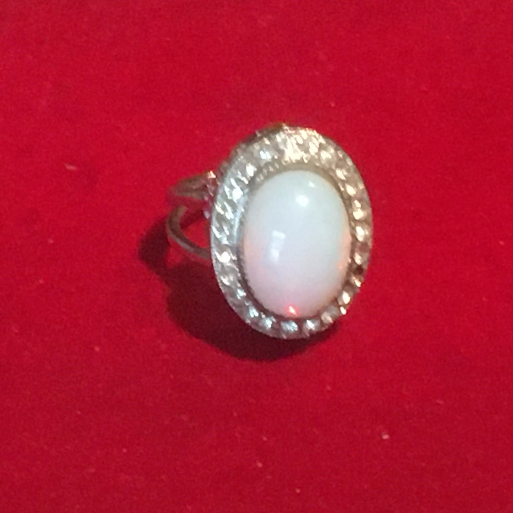Faux opal ring